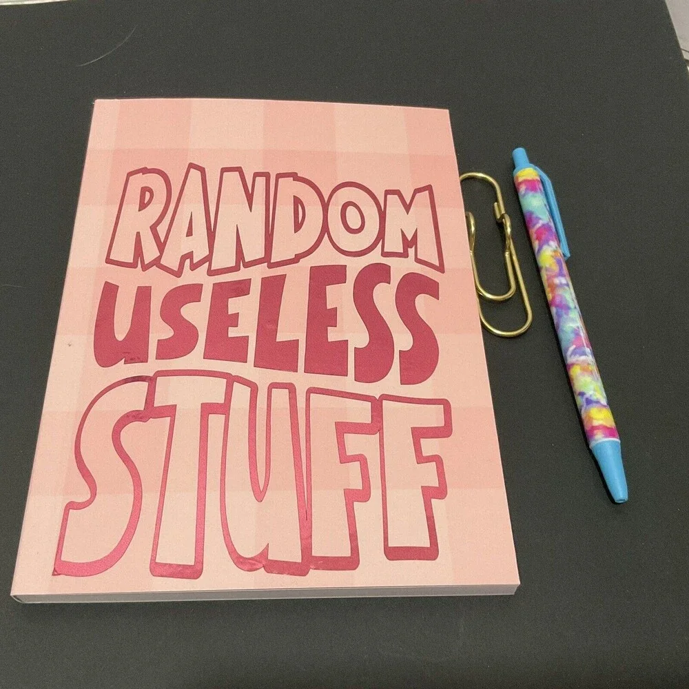 Artistic Delights: Decorated Notebook with Penholder and Decorated Pen